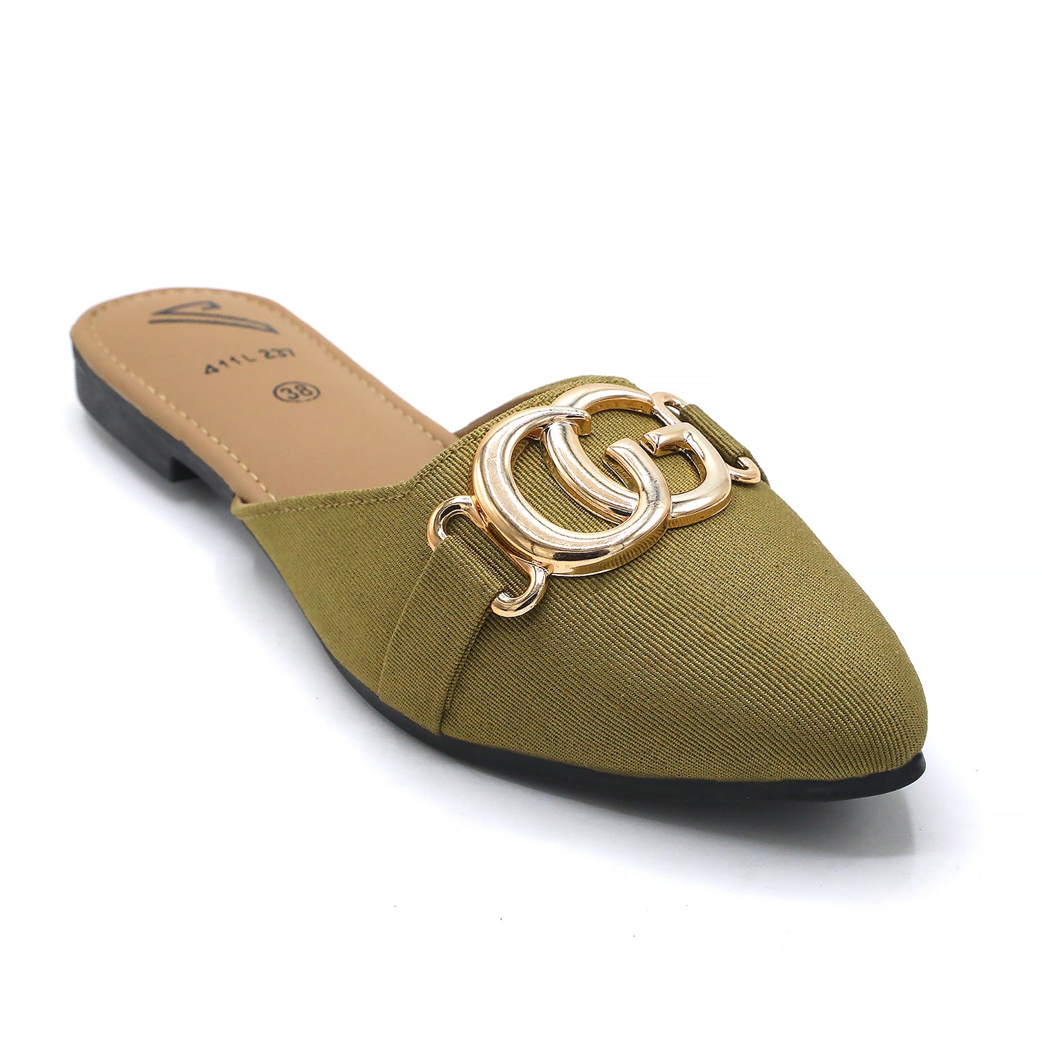 Women's Backless Pump - Light Green, Women Backless Pumps, Chase Value, Chase Value