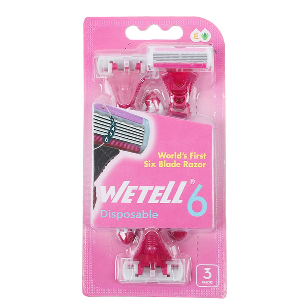 Wetell Women Razor Disposable Pack of 3, Razor & Cartridges, Wetell, Chase Value