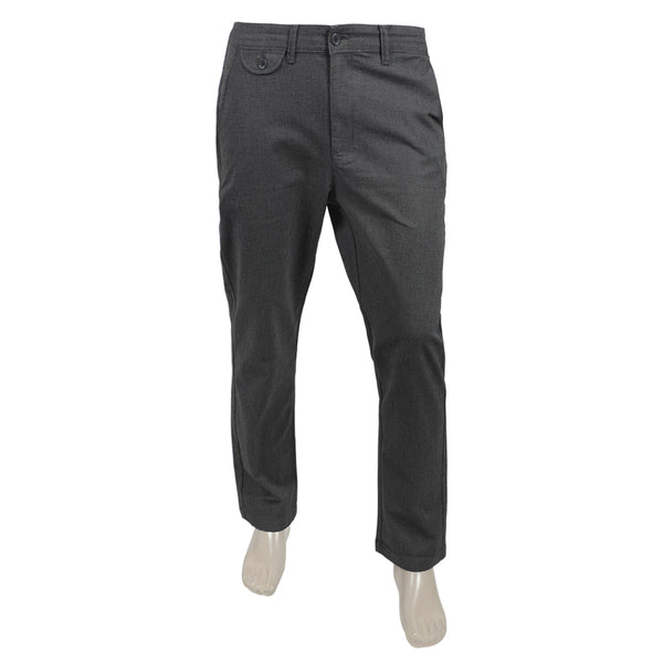 Eminent Men Cotton Casual Pant - Dark Grey