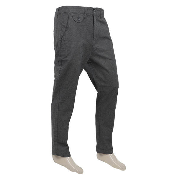 Eminent Men Cotton Casual Pant - Dark Grey