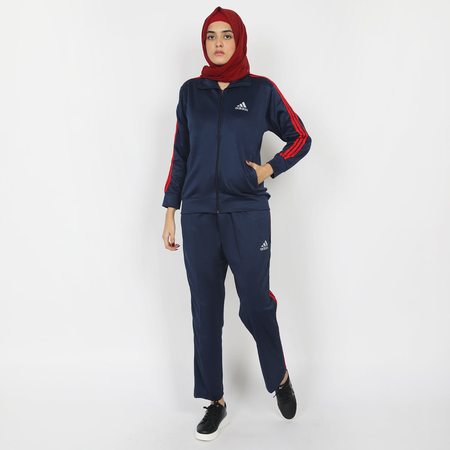 Women's Full Sleeves Track Suit - Navy Blue, Women Two Piece Outfit, Chase Value, Chase Value