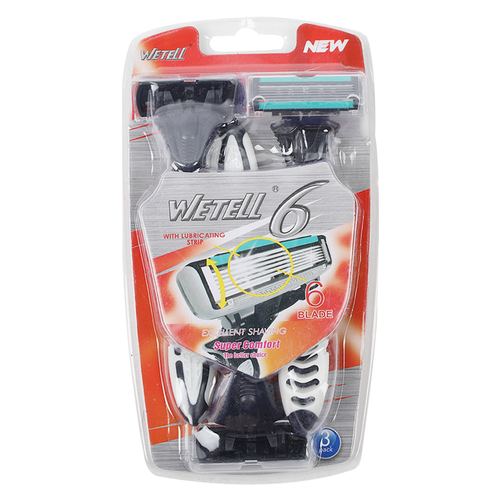 Wetell Men Razor Triple Blade Pack of 3, Razor & Cartridges, Wetell, Chase Value