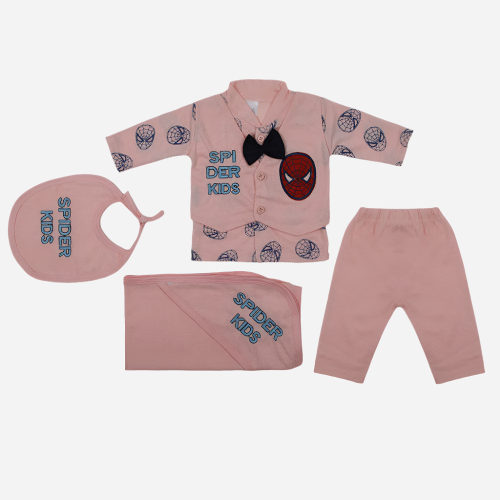 Newborn Full Sleeves Gift Set - Peach, Newborn Gift Set, Chase Value, Chase Value