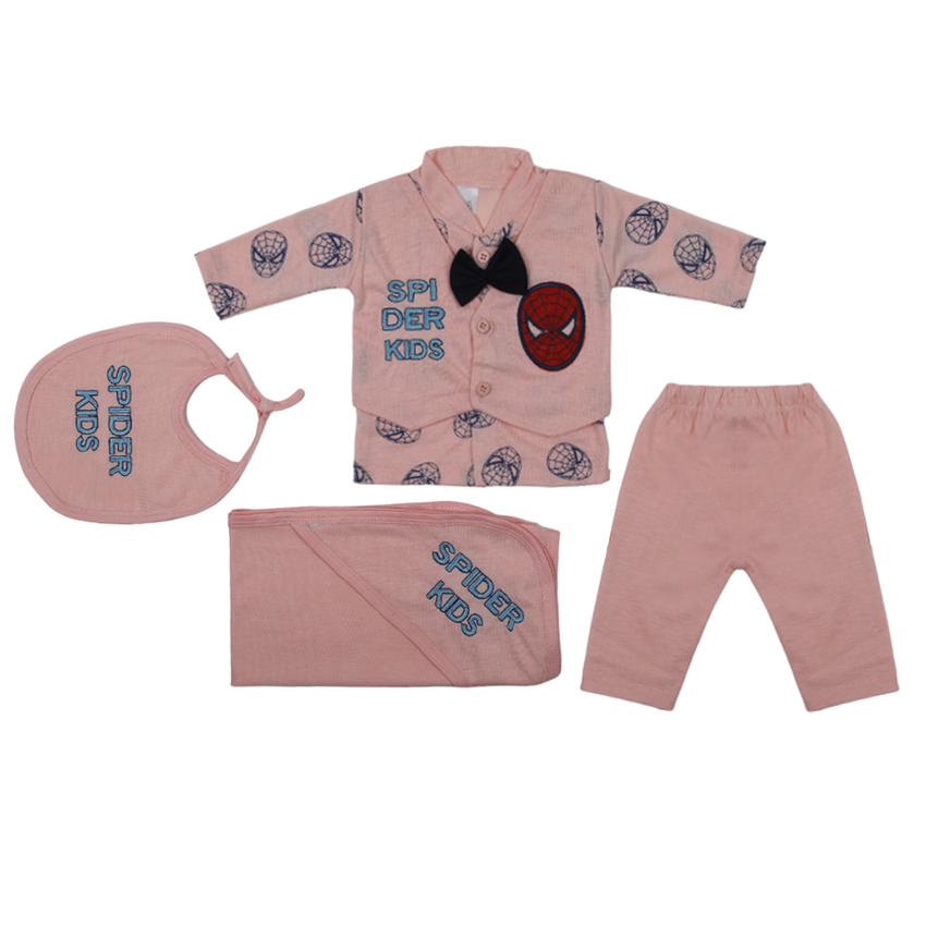 Newborn Full Sleeves Gift Set - Peach