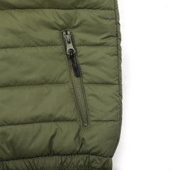 Men's Puffer Jacket - Red & Olive