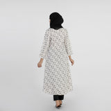 Women's Printed Stitched Kurti - Off White, Women Ready Kurtis, Chase Value, Chase Value