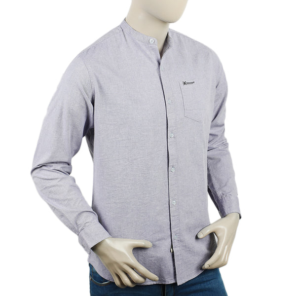 Eminent Men's Casual Chambray Shirt - Grey