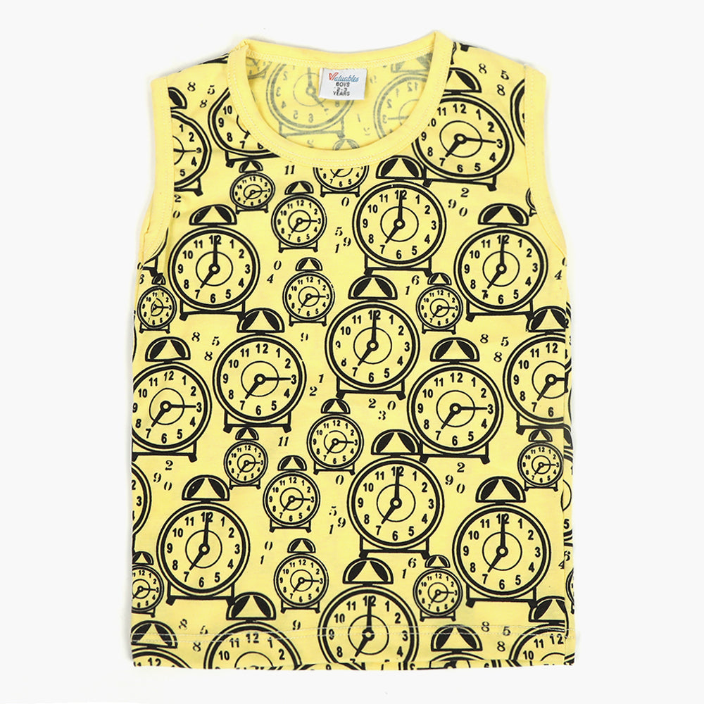 Boys Sando T-Shirt - Yellow, Boys Sando, Chase Value, Chase Value