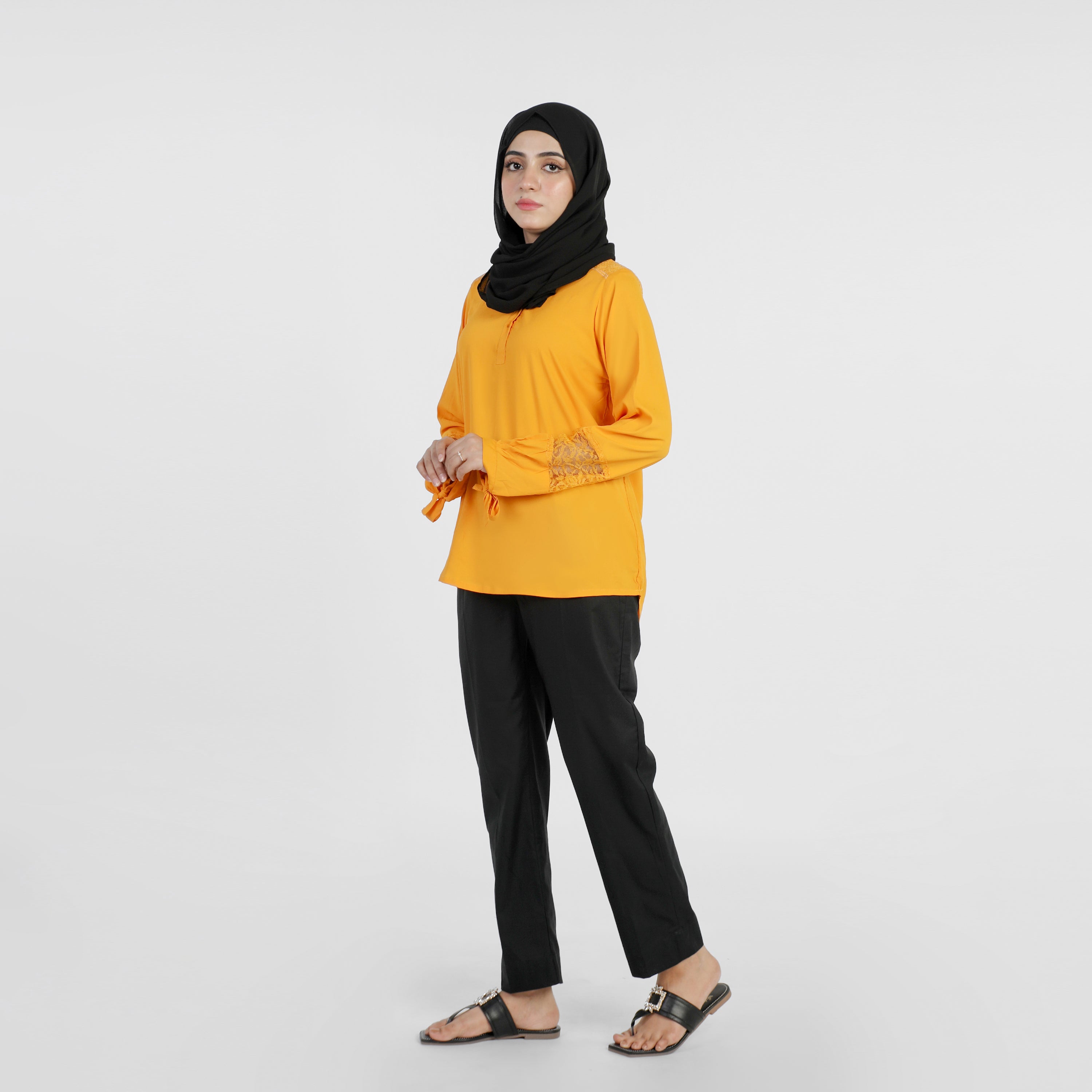 Women's Western Top - Mustard, Women T-Shirts & Tops, Chase Value, Chase Value