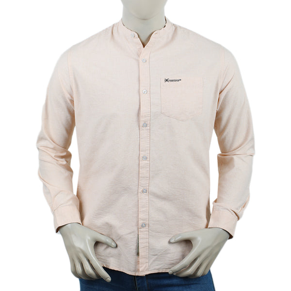 Eminent Men's Casual Chambray Shirt - Mustard