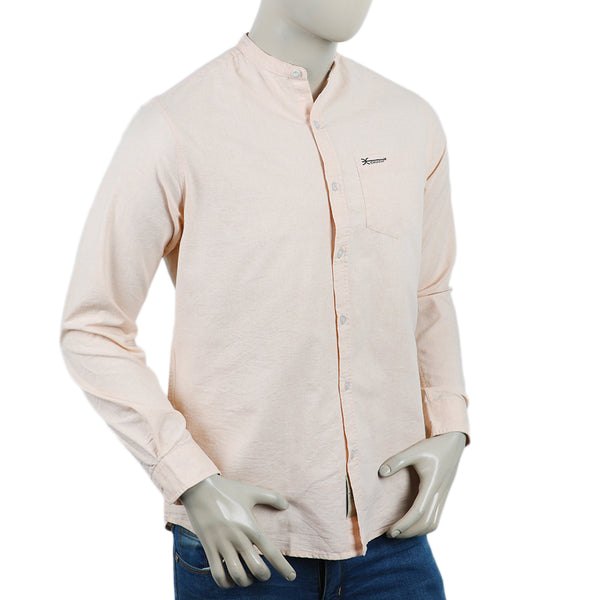 Eminent Men's Casual Chambray Shirt - Mustard