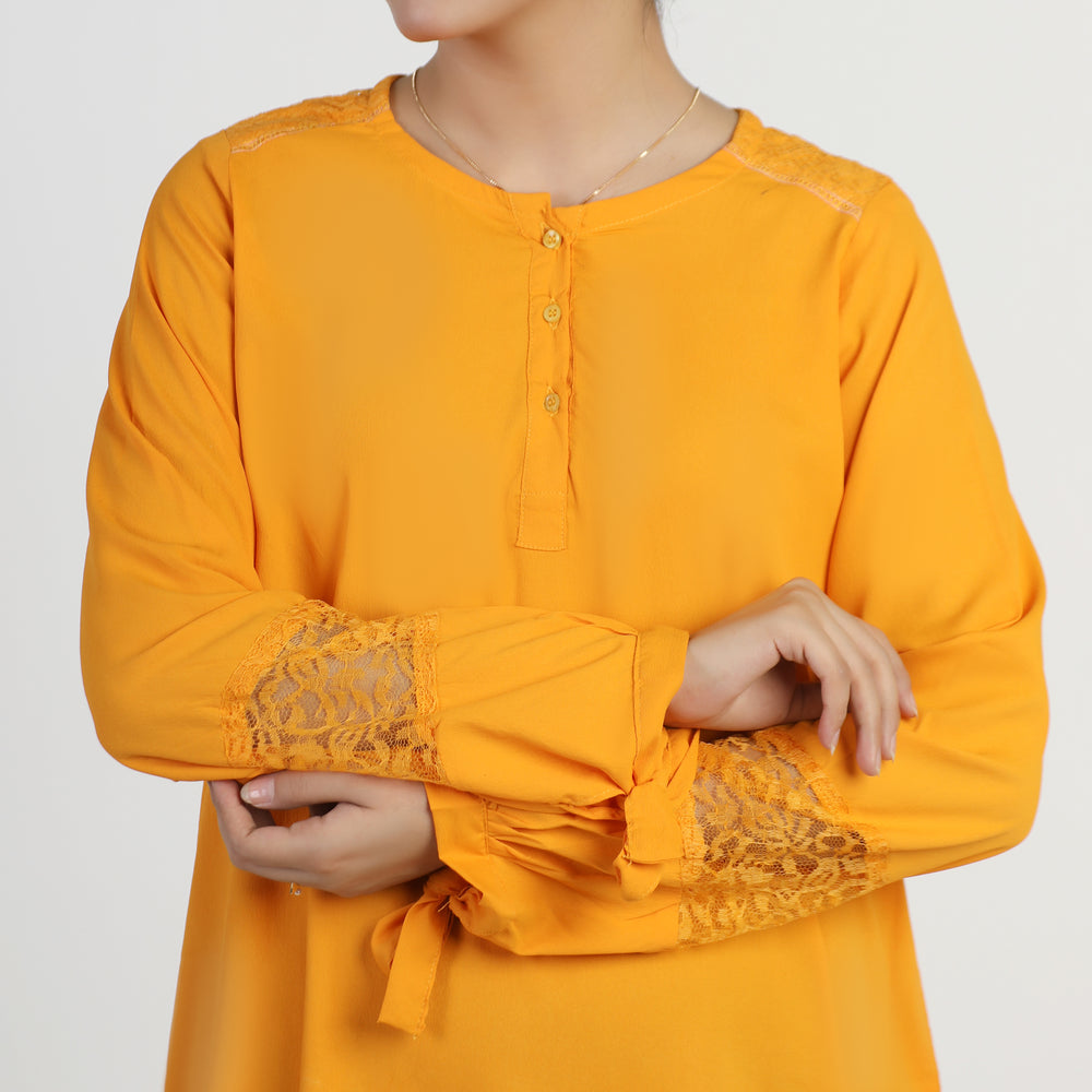 Women's Western Top - Mustard, Women T-Shirts & Tops, Chase Value, Chase Value