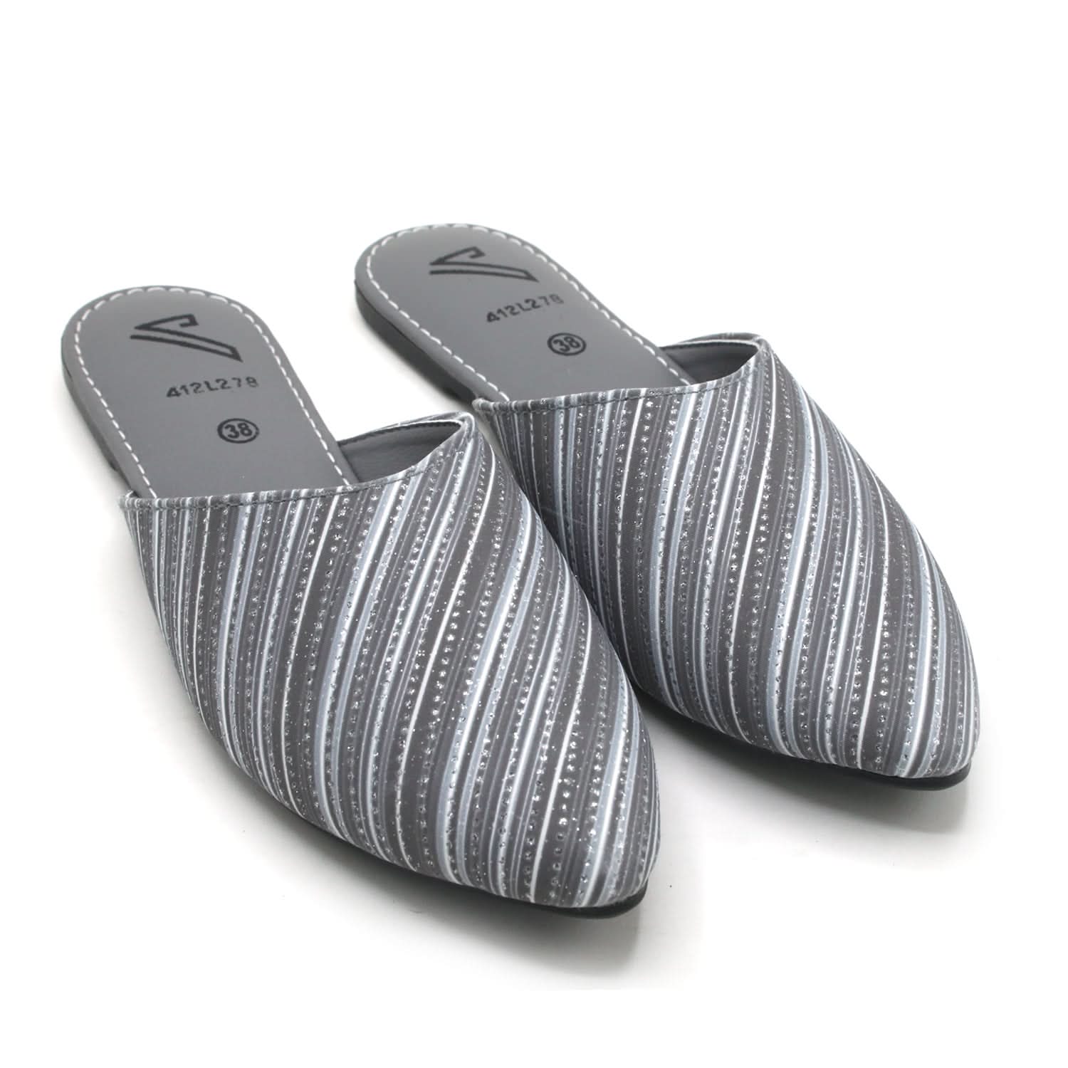Women's Backless Pump - Grey, Women Backless Pumps, Chase Value, Chase Value
