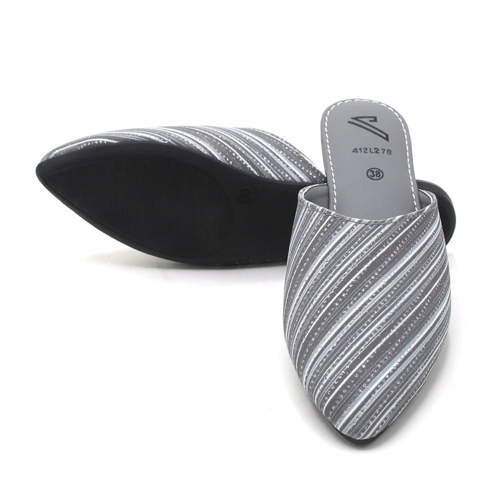 Women's Backless Pump - Grey, Women Backless Pumps, Chase Value, Chase Value