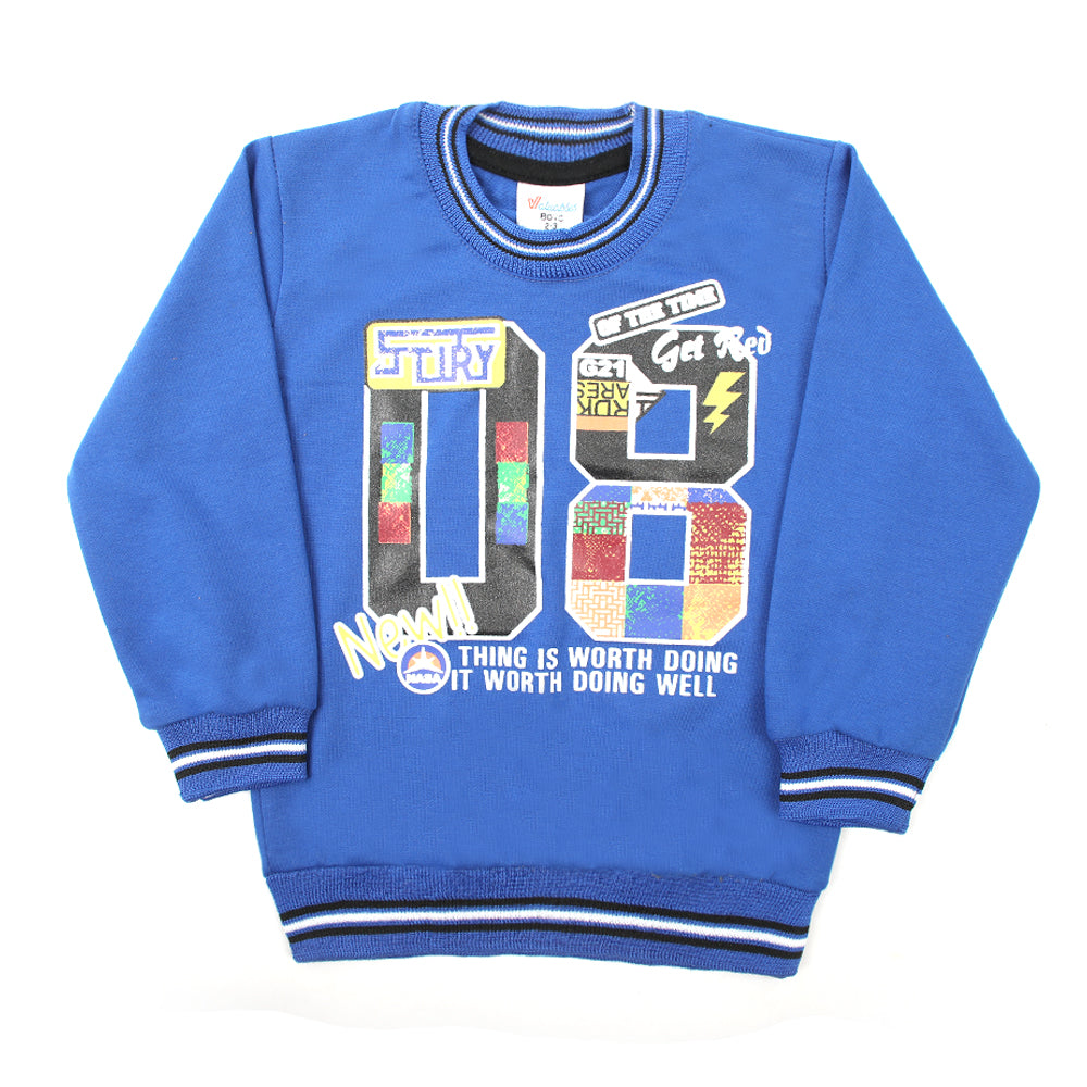 Boys Full Sleeves SweatShirt - Blue, Boys Hoodies & Sweat Shirts, Chase Value, Chase Value
