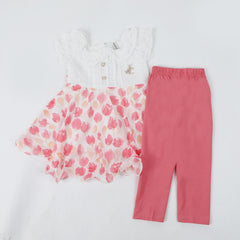 Girls Frock Suit - Pink