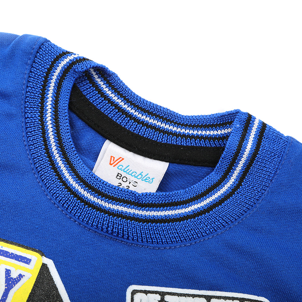Boys Full Sleeves SweatShirt - Blue, Boys Hoodies & Sweat Shirts, Chase Value, Chase Value