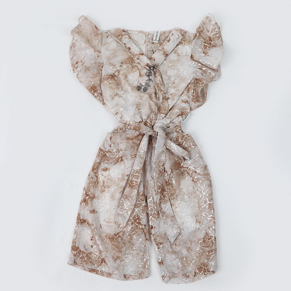 Girls Jump Suit - Brown, Girls Suits, Chase Value, Chase Value