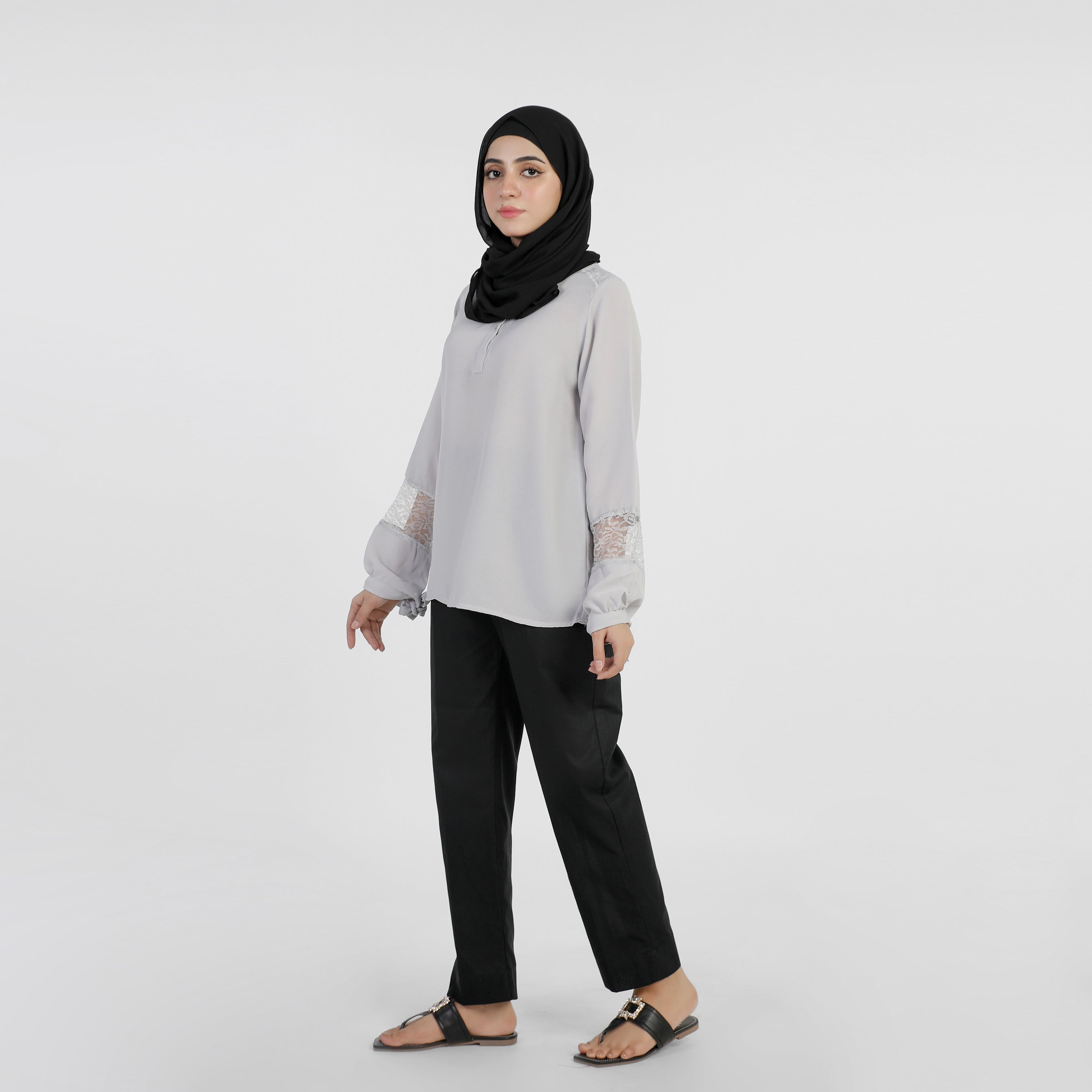 Women's Western Top - Grey, Women T-Shirts & Tops, Chase Value, Chase Value