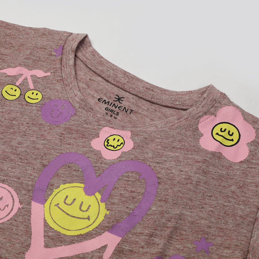 Eminent Girl's Half Sleeves T-Shirt - Sand, Girls T-Shirts, Eminent, Chase Value