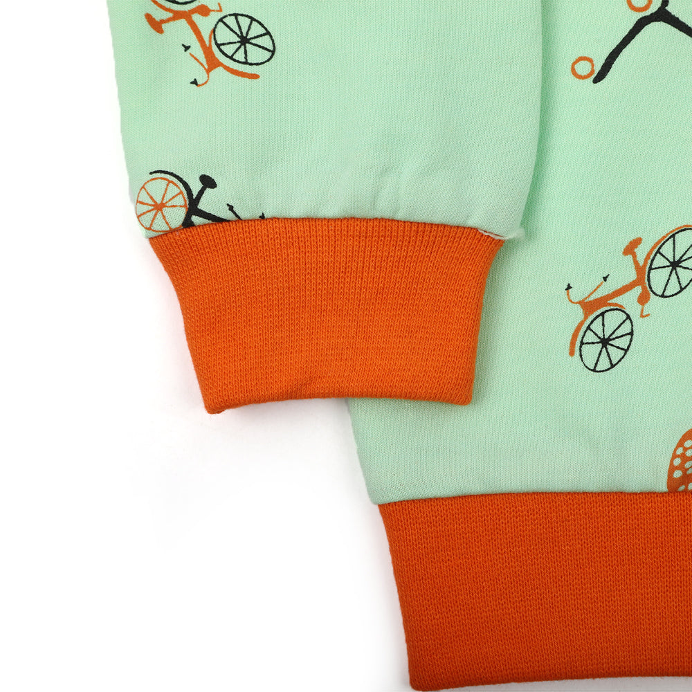 Boys Full Sleeves SweatShirt - Light Green, Boys Hoodies & Sweat Shirts, Chase Value, Chase Value