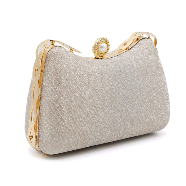 Women's Fancy Clutch - Golden