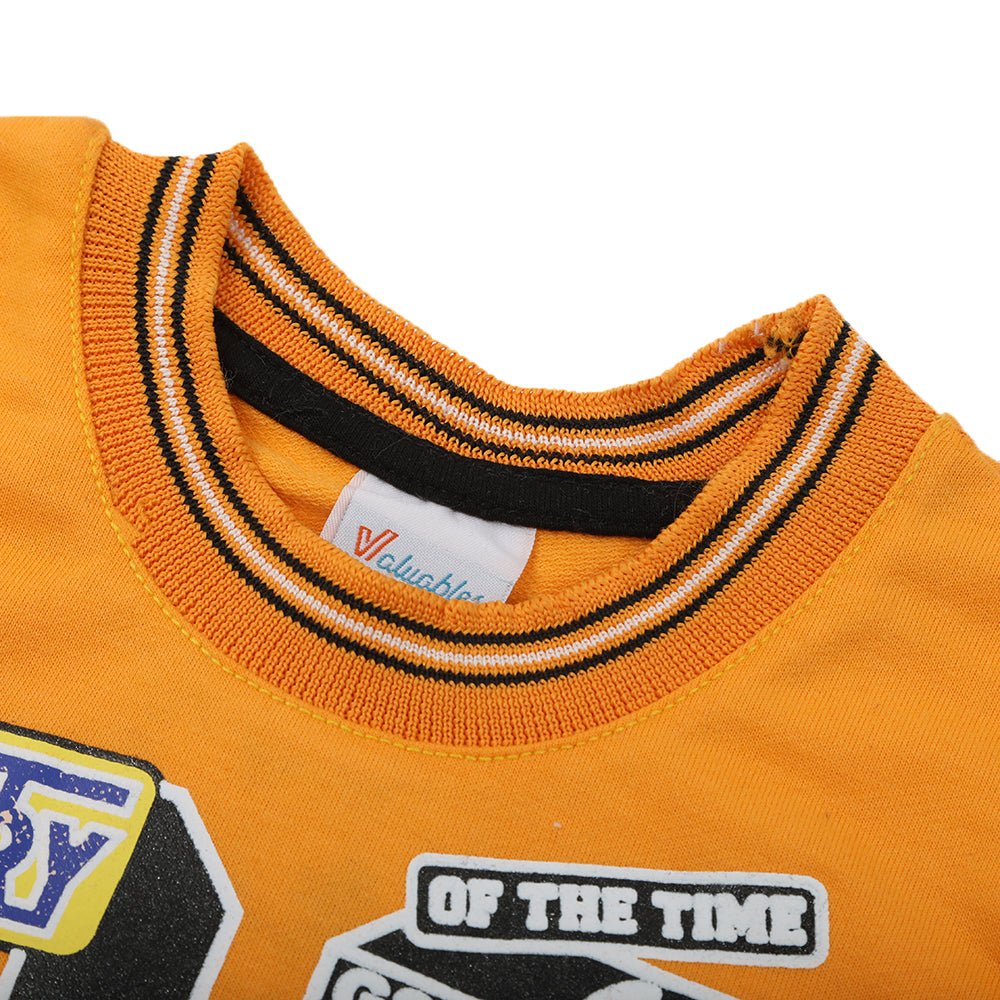 Boys Full Sleeves SweatShirt - Mustard, Boys Hoodies & Sweat Shirts, Chase Value, Chase Value