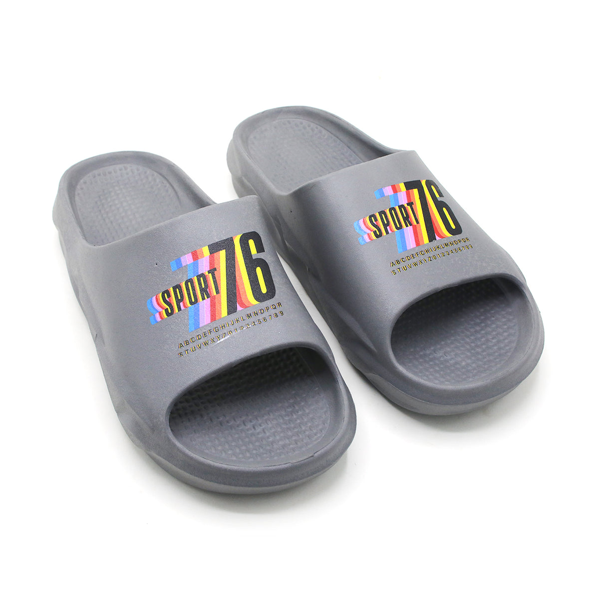 Slip on Open Toe Slider - Grey, Men's Slippers, Chase Value, Chase Value
