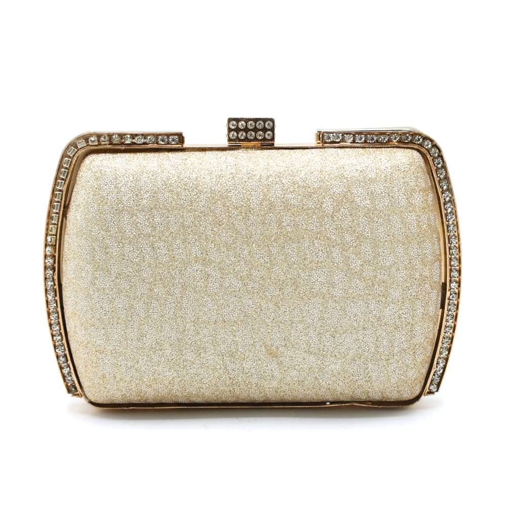 Women's Fancy Clutch - Golden, Women Clutches, Chase Value, Chase Value