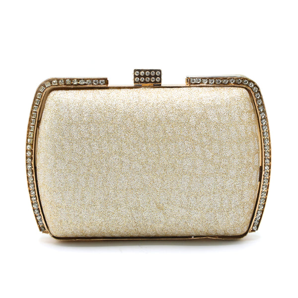 Women's Fancy Clutch - Golden