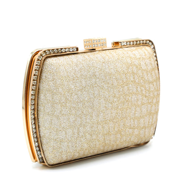 Women's Fancy Clutch - Golden