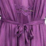 Women's 3Pcs Long Nighty - Purple, Women Night Suit, Chase Value, Chase Value