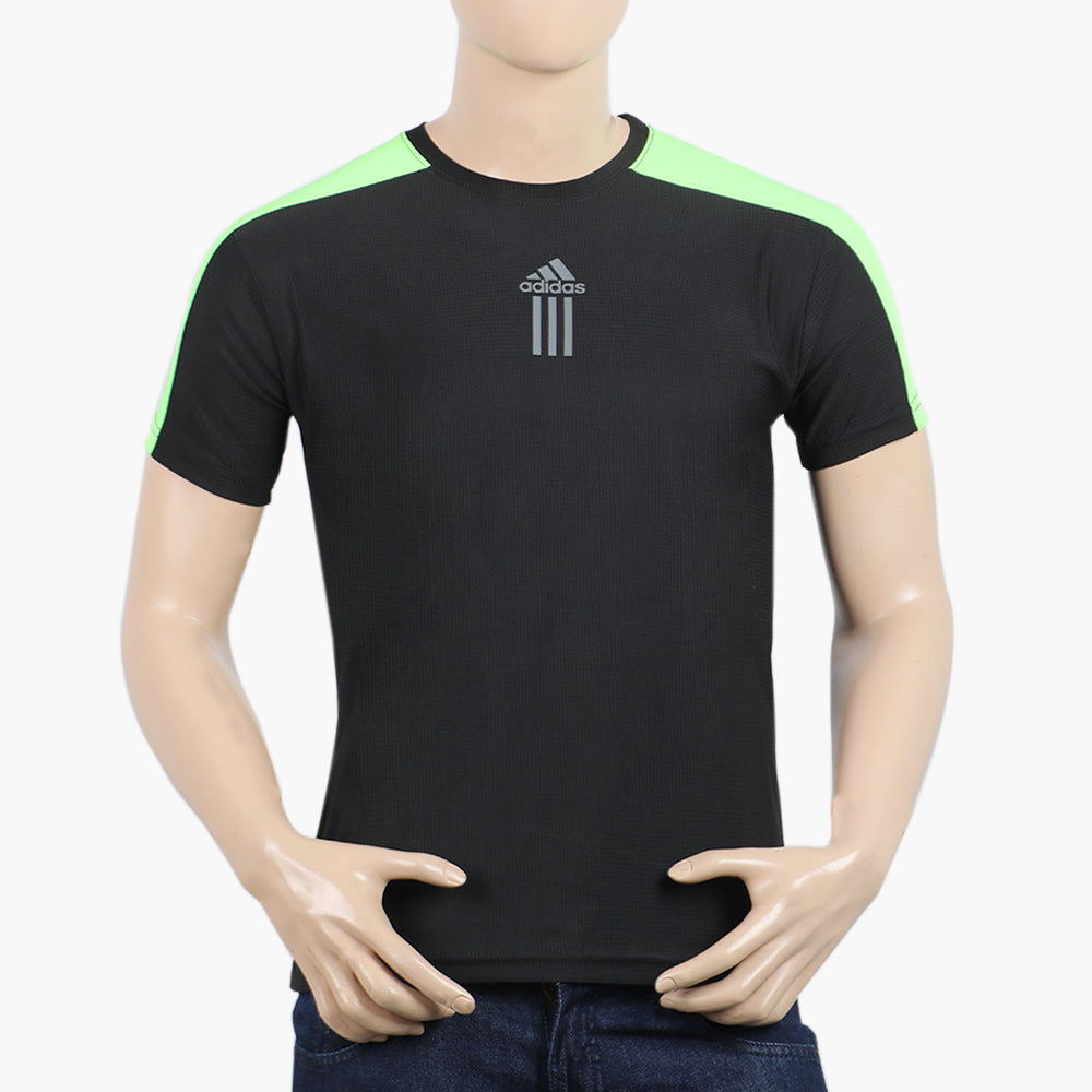 Men's Round Neck Half Sleeves T-Shirt - Black, Men's T-Shirts & Polos, Chase Value, Chase Value