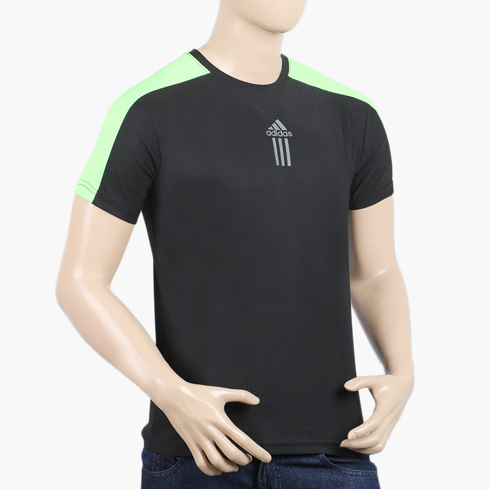 Men's Round Neck Half Sleeves T-Shirt - Black, Men's T-Shirts & Polos, Chase Value, Chase Value