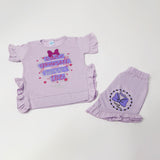 Girls Half Sleeves Suits - Purple, Girls Suits, Chase Value, Chase Value