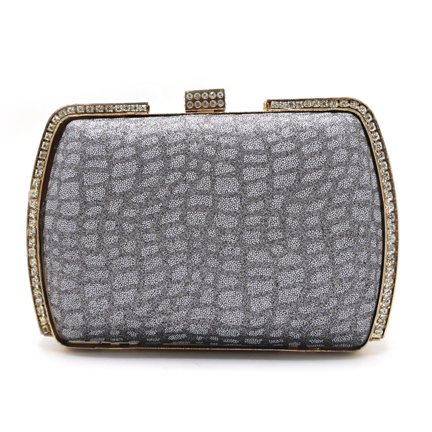 Women's Fancy Clutch - Silver