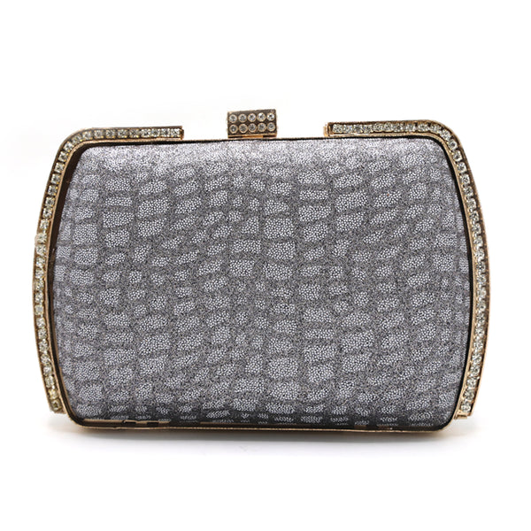 Women's Fancy Clutch - Silver