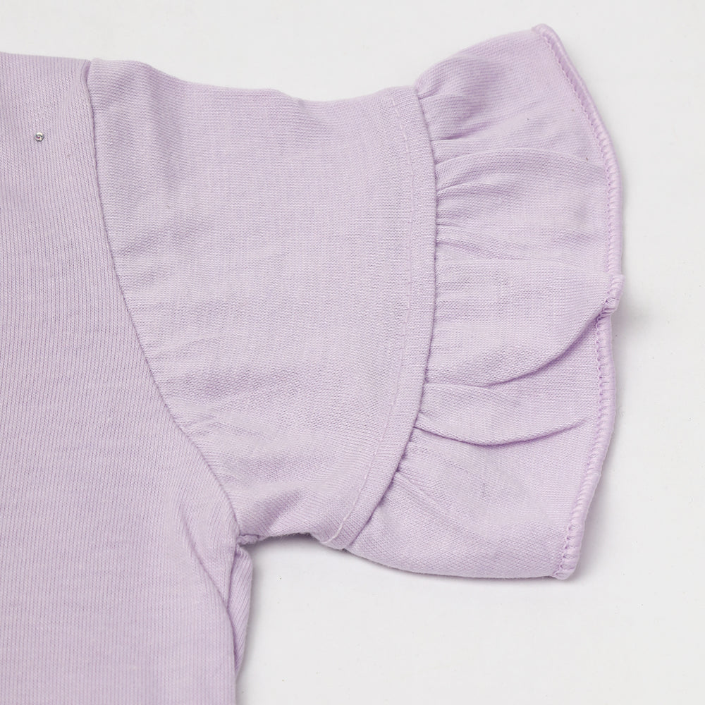 Girls Half Sleeves Suits - Purple, Girls Suits, Chase Value, Chase Value