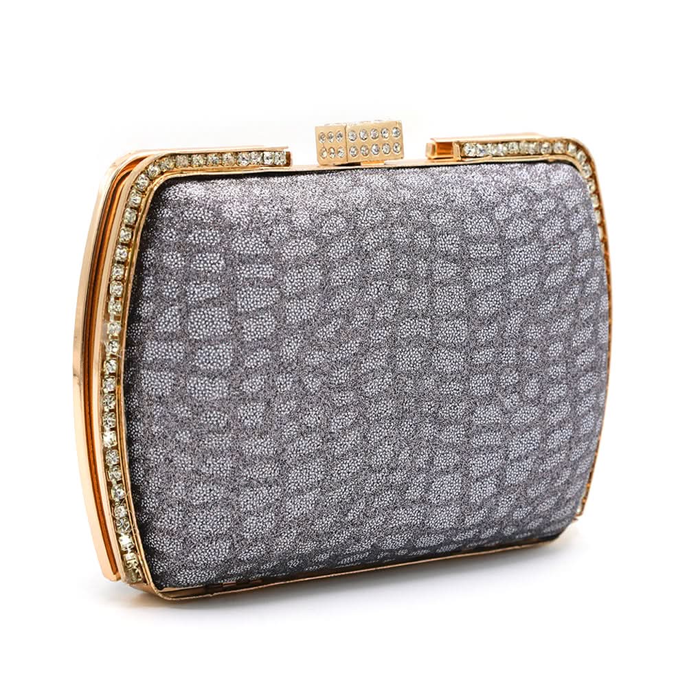 Women's Fancy Clutch - Silver, Women Clutches, Chase Value, Chase Value