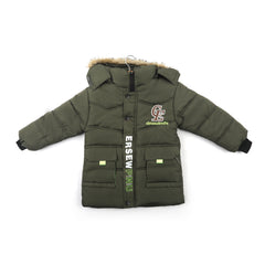 Boys Full Sleeves Jacket - Olive