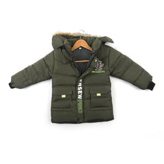 Boys Full Sleeves Jacket - Olive