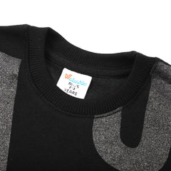 Boys Round Neck Full Sleeves T-Shirt - Black