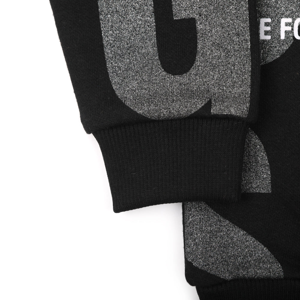 Boys Round Neck Full Sleeves T-Shirt - Black, Boys T-Shirts, Chase Value, Chase Value