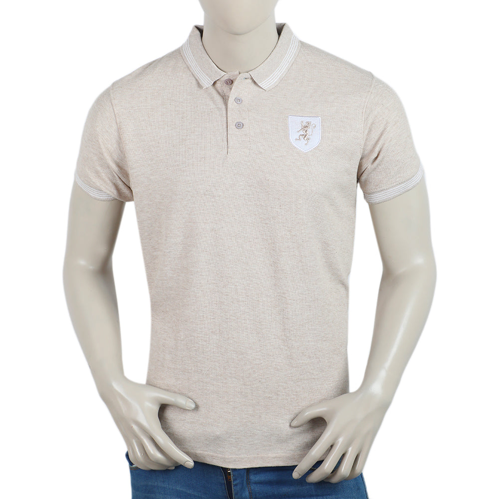 Men's Half Sleeves Polo T-Shirt - Fawn, Men's T-Shirts & Polos, Chase Value, Chase Value