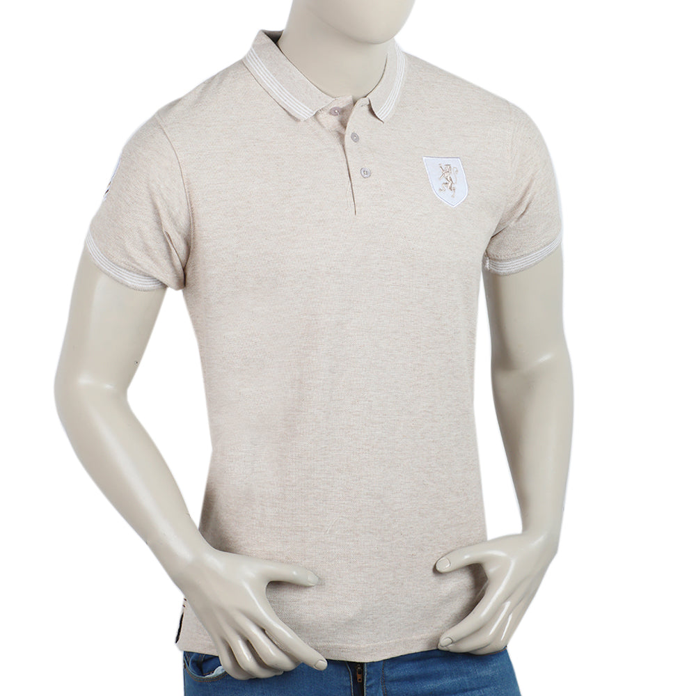 Men's Half Sleeves Polo T-Shirt - Fawn, Men's T-Shirts & Polos, Chase Value, Chase Value