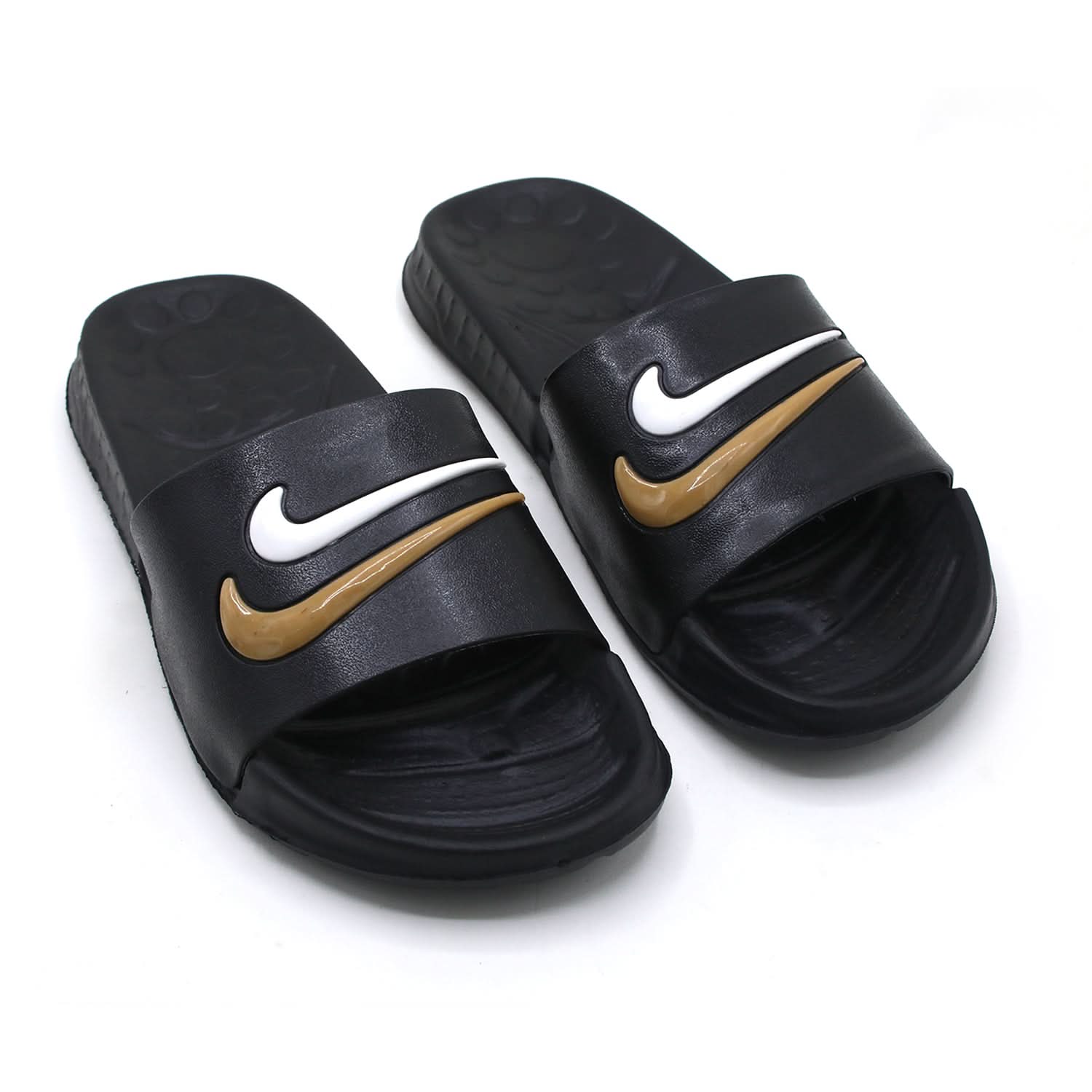 Men's Slider - Brown & Black, Men's Slippers, Chase Value, Chase Value