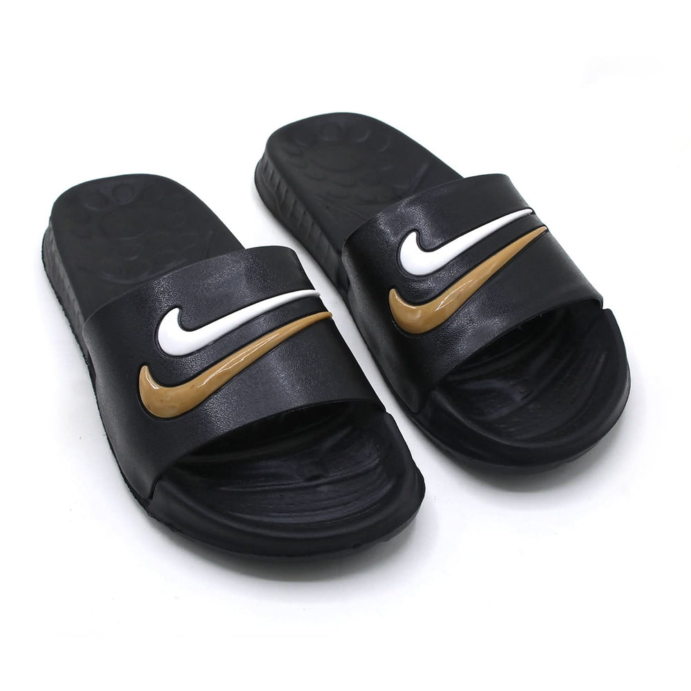 Men's Slider - Brown & Black, Men's Slippers, Chase Value, Chase Value