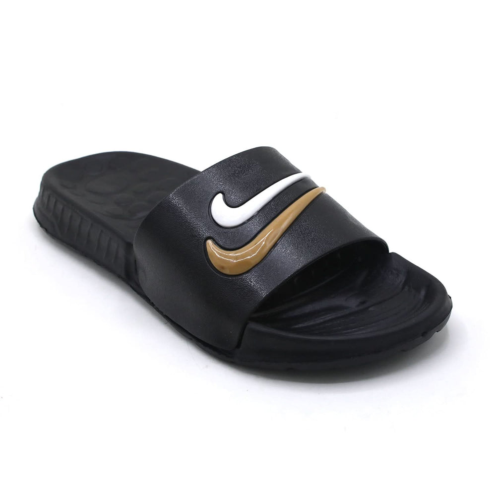 Men's Slider - Brown & Black, Men's Slippers, Chase Value, Chase Value