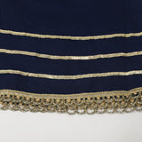 Girls Shalwar Suit 2Pcs - Navy Blue, Girls Shalwar Kameez, Chase Value, Chase Value