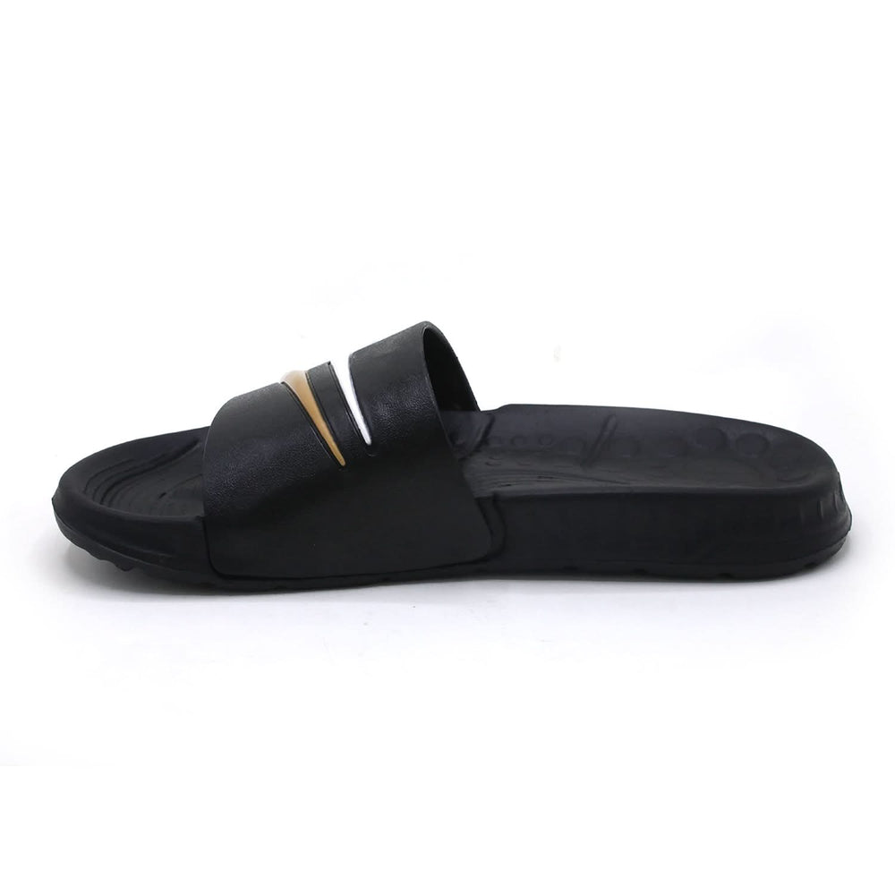 Men's Slider - Brown & Black, Men's Slippers, Chase Value, Chase Value